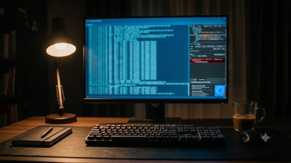 JavaScript 작동 안 함 상태에서 Console 탭에 남은 오류 메시지