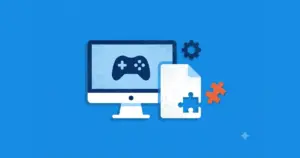 d3dx9_43.dll 파일이 없어 게임이 실행되지 않는 상황을 나타낸 일러스트