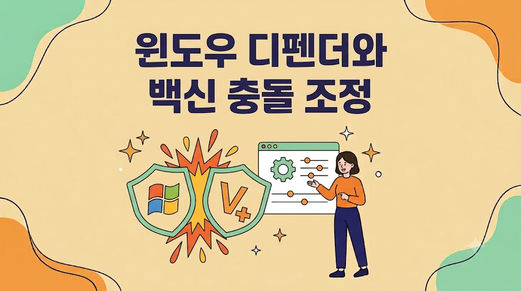 윈도우 디펜더와 백신 프로그램의 충돌을 조정하는 방법 안내 이미지