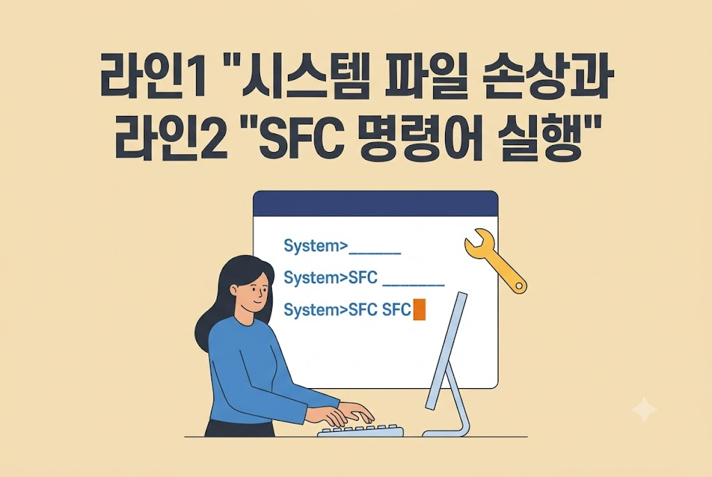 명령 프롬프트에서 SFC 명령으로 손상된 시스템 파일을 검사하는 방법 안내 이미지