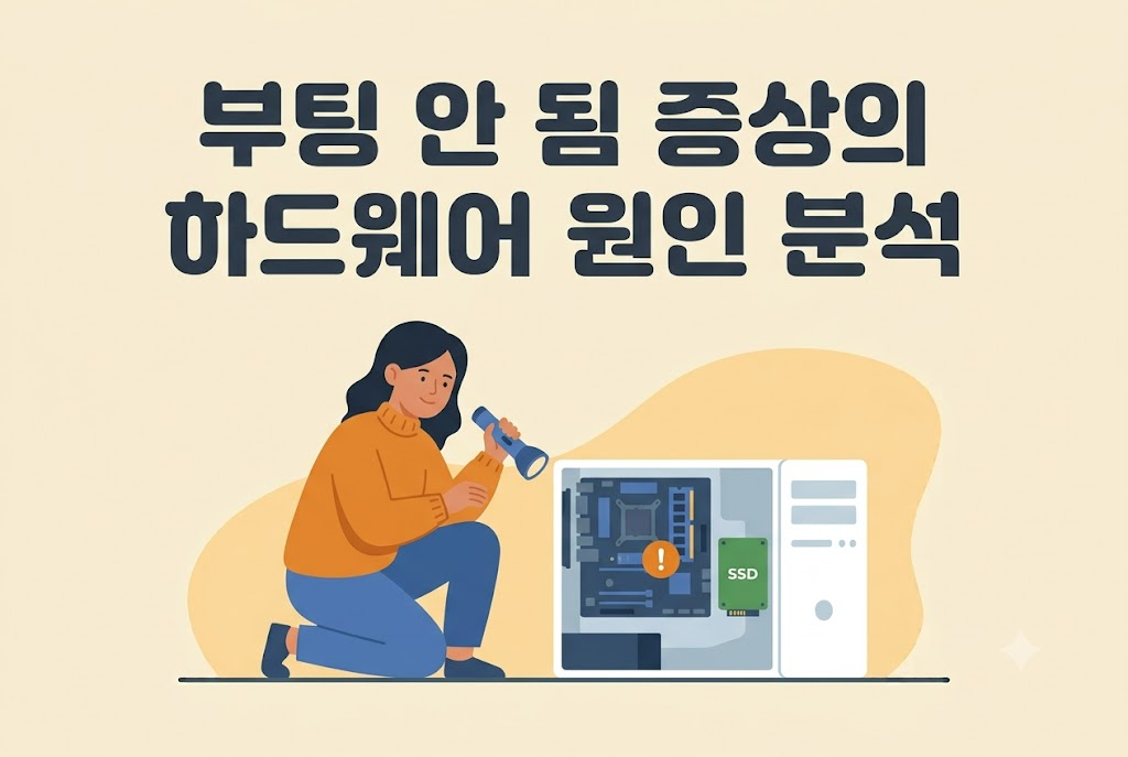 윈도우 부팅 안 됨 증상의 하드웨어 원인을 분석하는 방법 안내 이미지